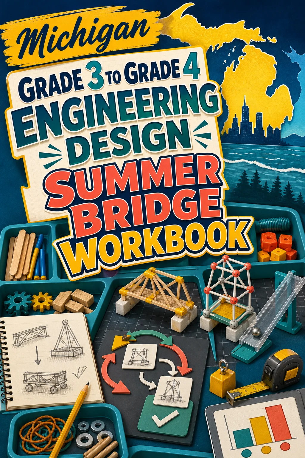 Michigan Grade 3 to Grade 4 Engineering Design Summer Bridge Workbook