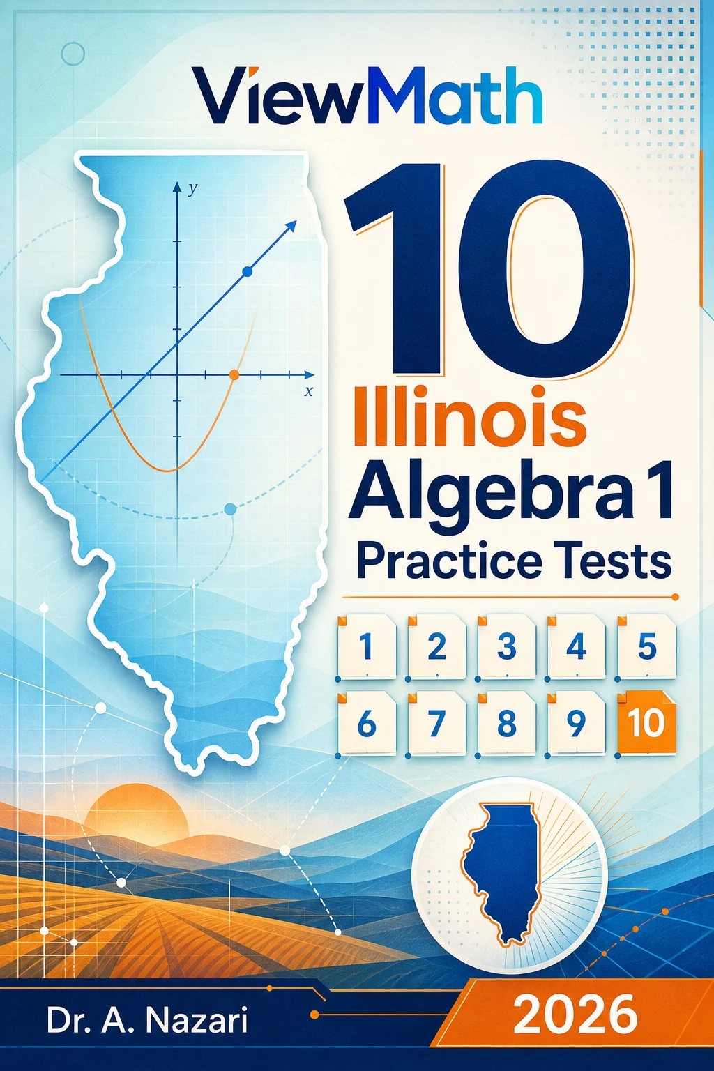 10 Illinois IAR Algebra 1 Math Practice Tests