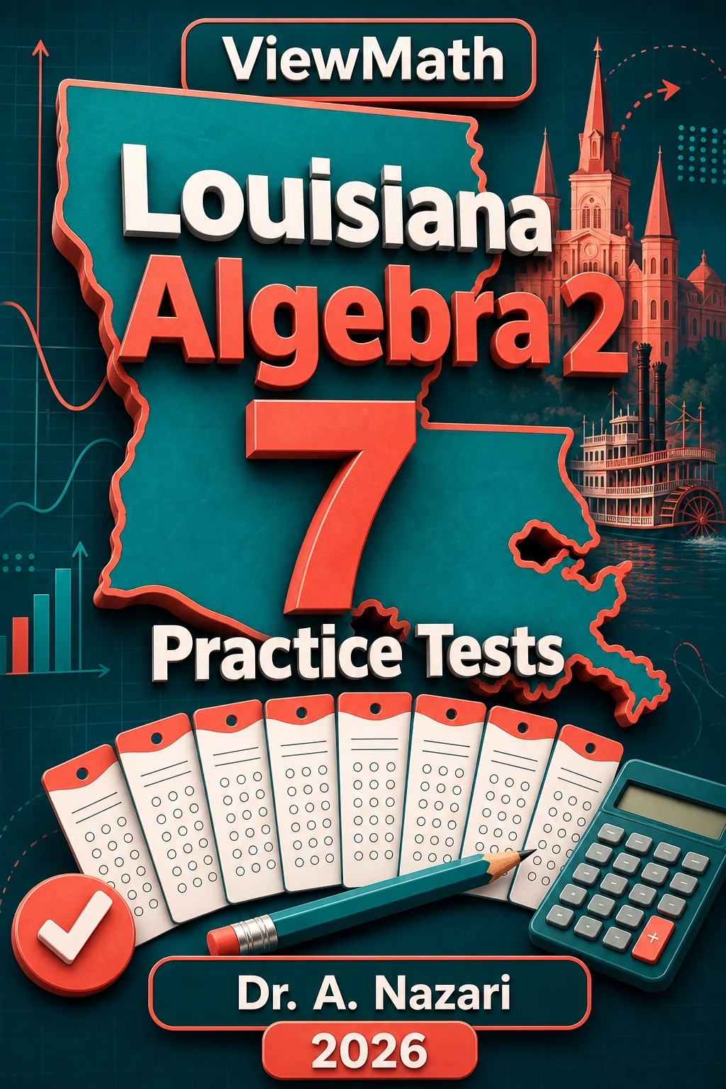 7 Full-Length Louisiana Algebra 2 Practice Tests