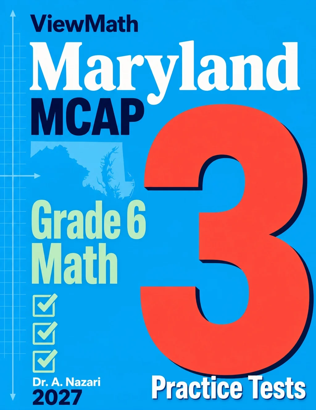 Maryland MCAP Grade 6 Math Practice Tests Bundle: 25 Unique Full-Length Tests