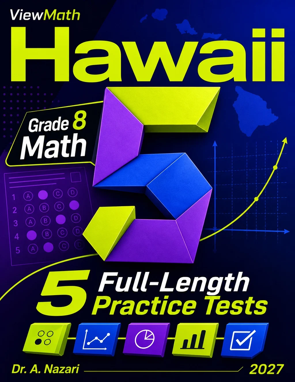 5 Full-Length Hawaii SBA Grade 8 Math Practice Tests