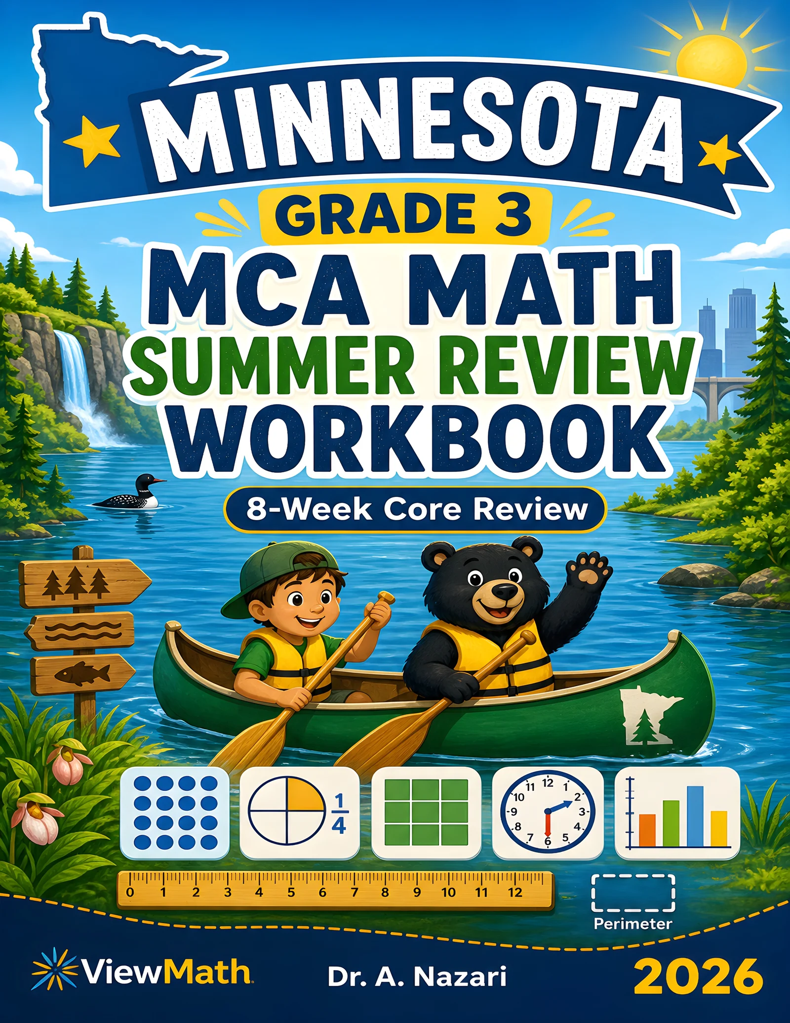Minnesota MCA Grade 3 Math Summer Review Workbook