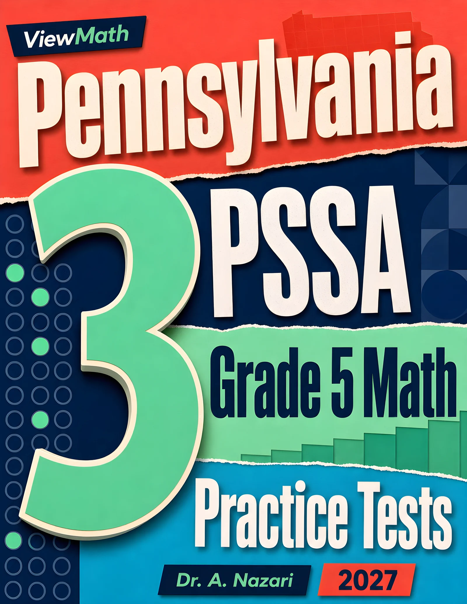 Pennsylvania PSSA Grade 5 Math Practice Tests Bundle: 25 Full-Length Tests