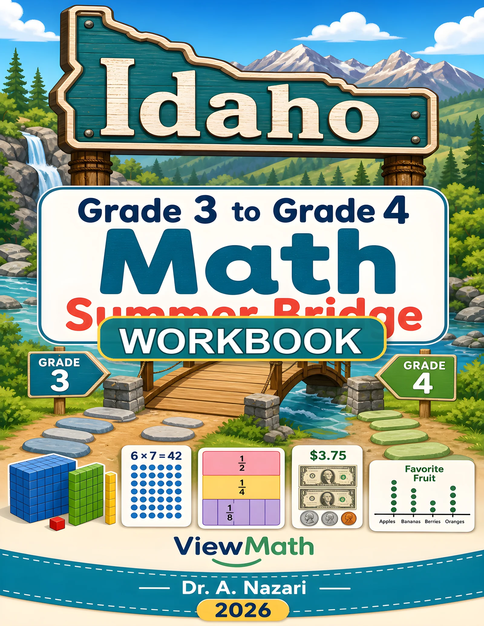 Idaho ISAT Grade 3 Math Summer Bridge Workbook
