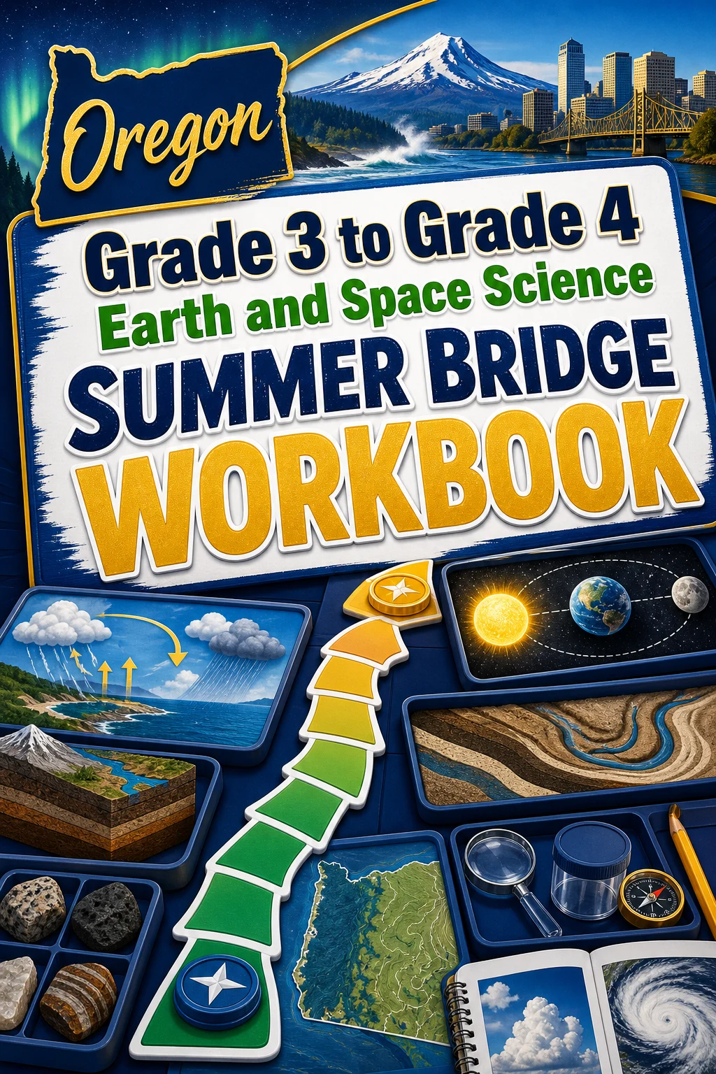 Oregon Grade 3 to Grade 4 Earth and Space Science Summer Bridge Workbook