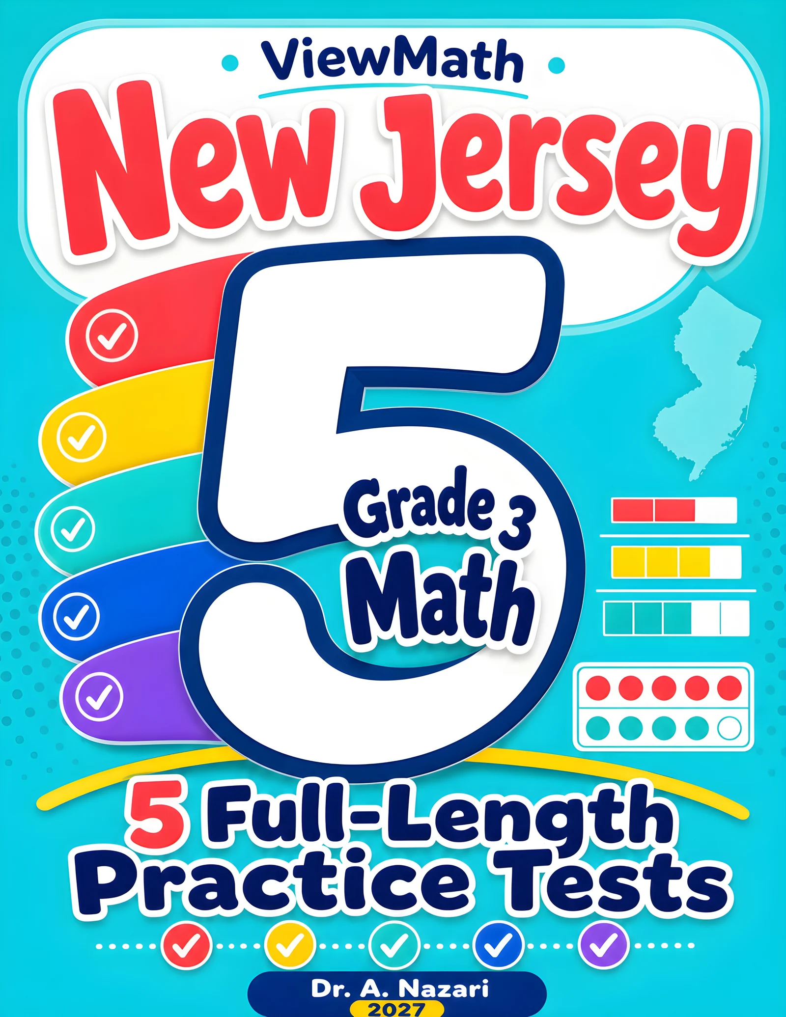 5 Full-Length New Jersey NJSLA Grade 3 Math Practice Tests