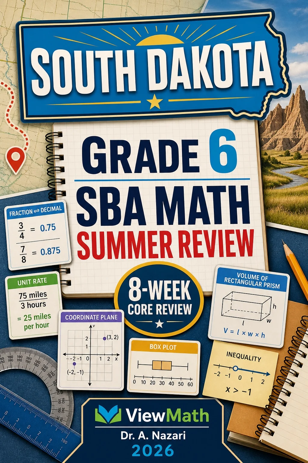 South Dakota SBA Grade 6 Math Summer Review
