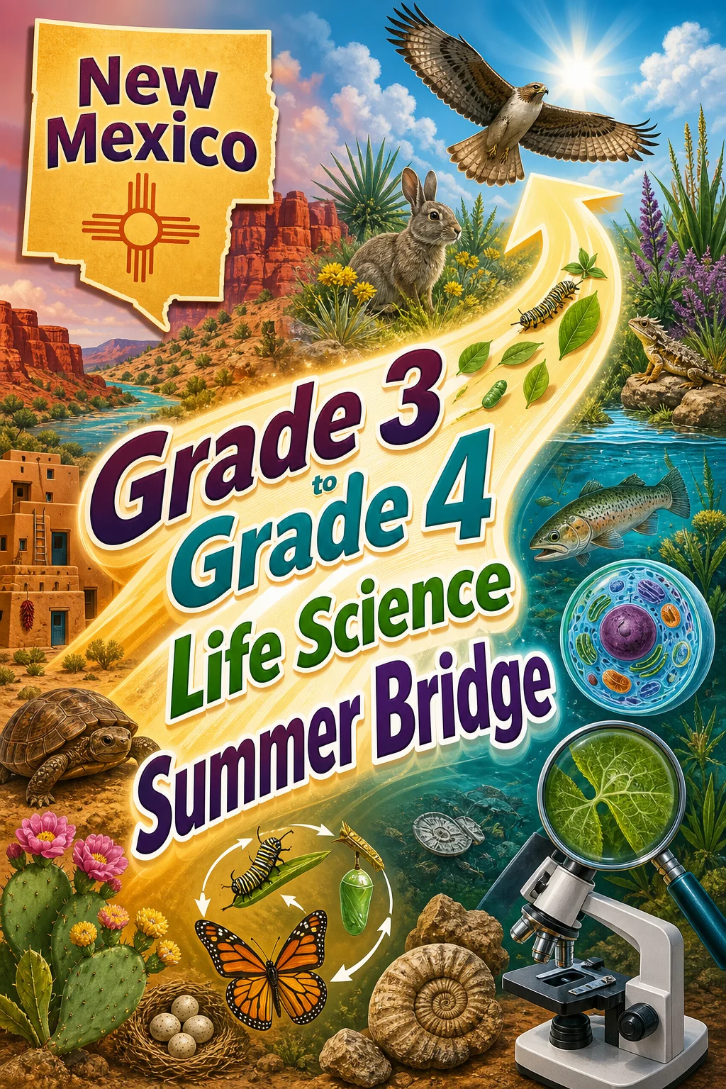 New Mexico Grade 3 to Grade 4 Life Science Summer Bridge