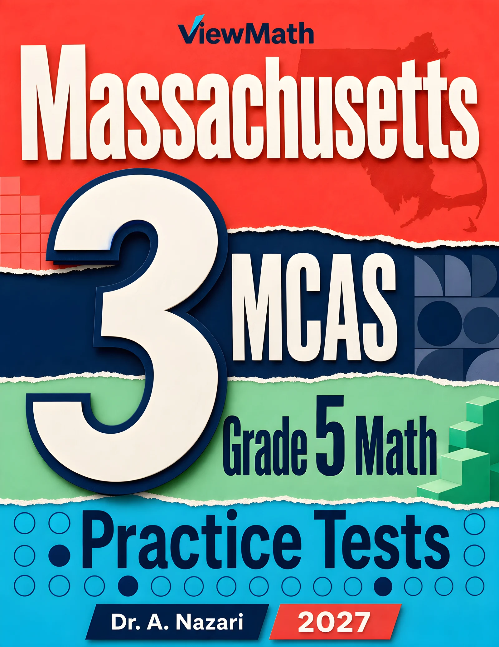 Massachusetts MCAS Grade 5 Math Practice Tests Bundle: 25 Full-Length Tests