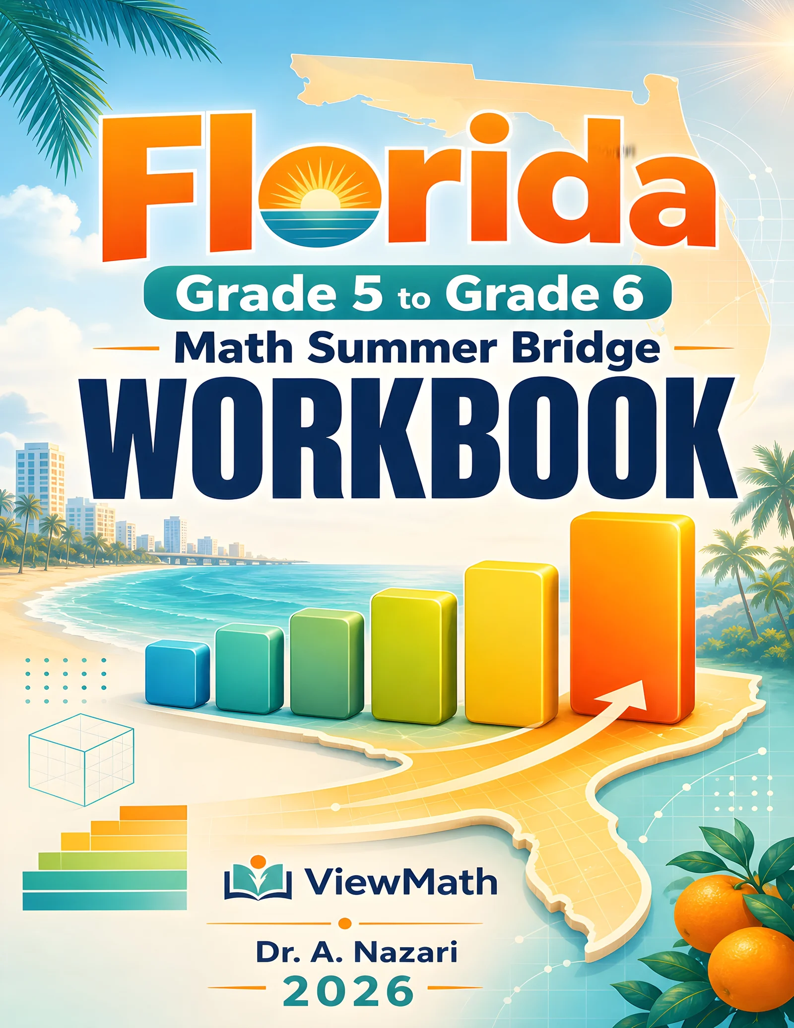 Florida FAST Grade 5 Math Summer Bridge Workbook