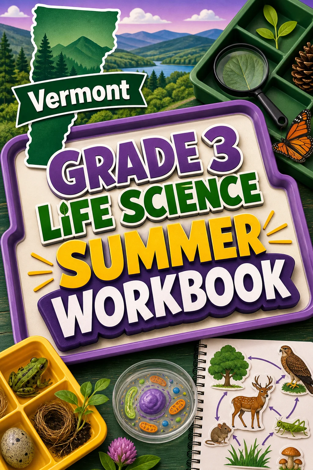Vermont Grade 3 Life Science Summer Workbook