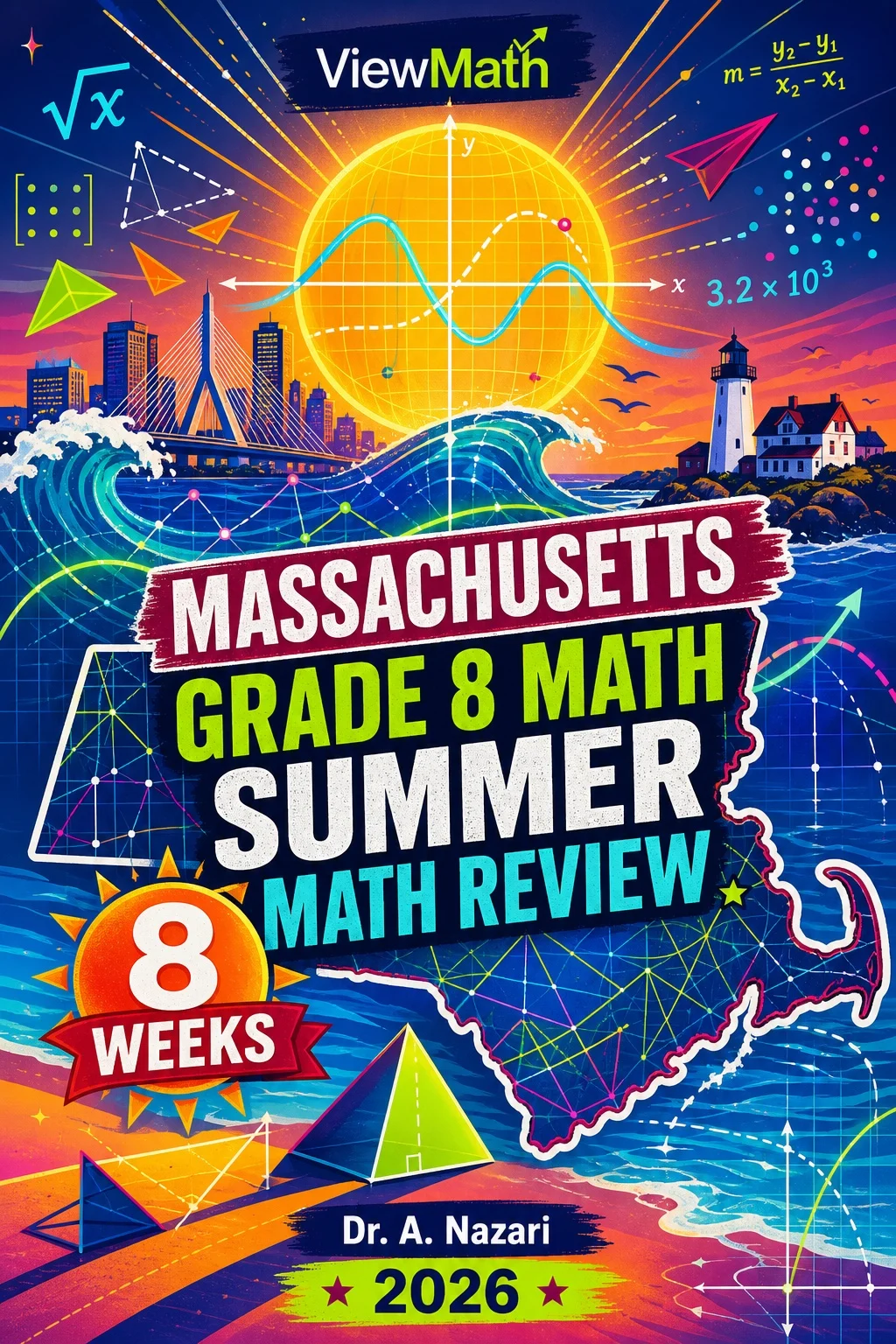 Massachusetts MCAS Grade 8 Math Summer Review