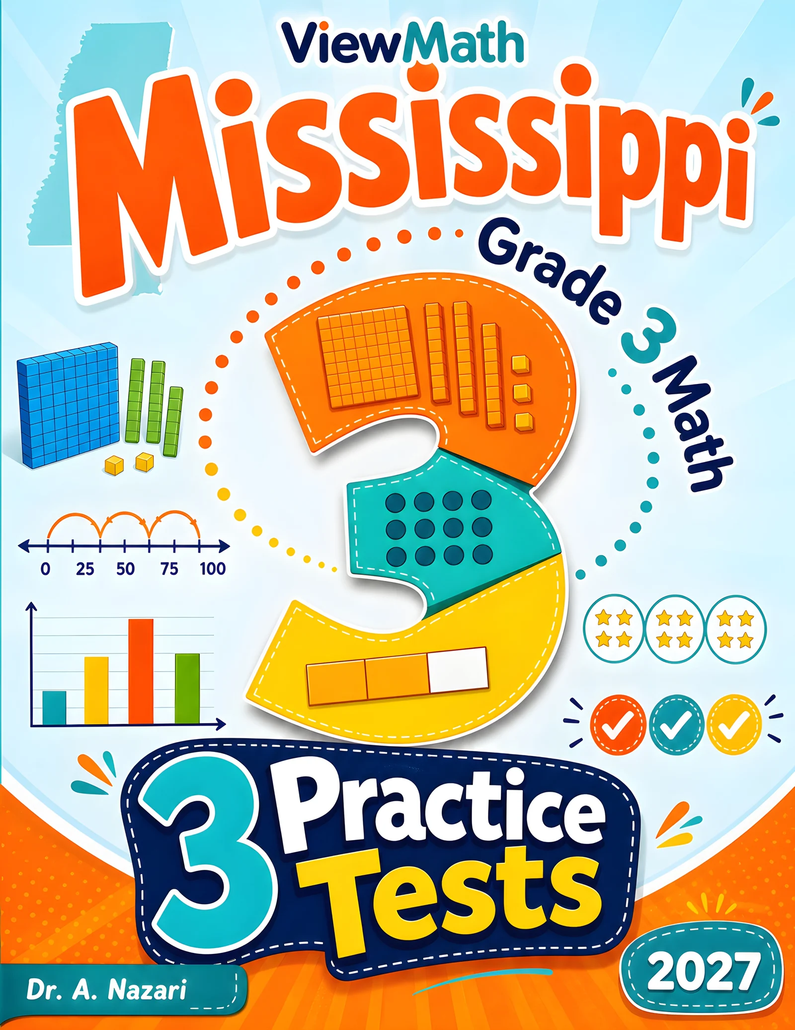 Mississippi MAAP Grade 4 Math Practice Tests Bundle: 25 Unique Full-Length Tests