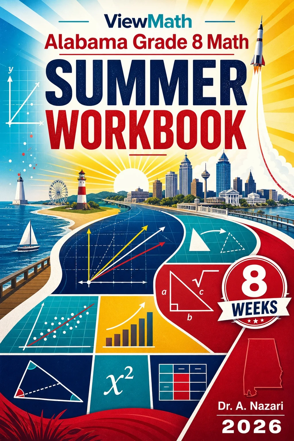 Alabama ACAP Grade 8 Math Summer Review Workbook