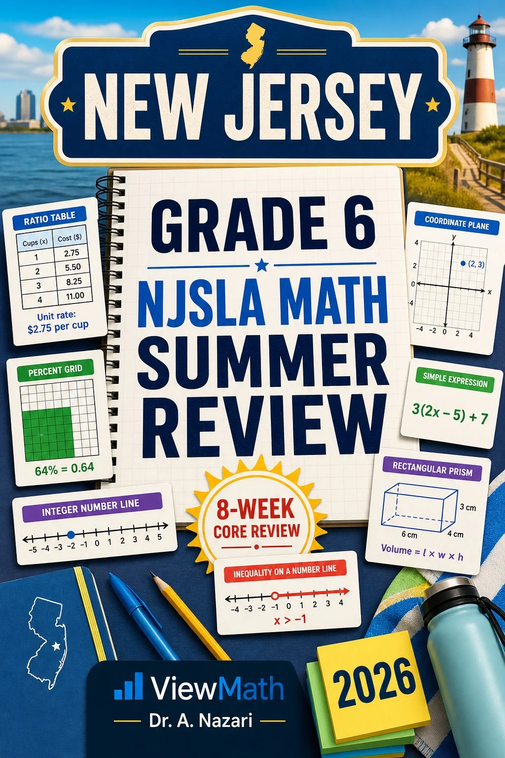 New Jersey NJSLA Grade 6 Math Summer Review