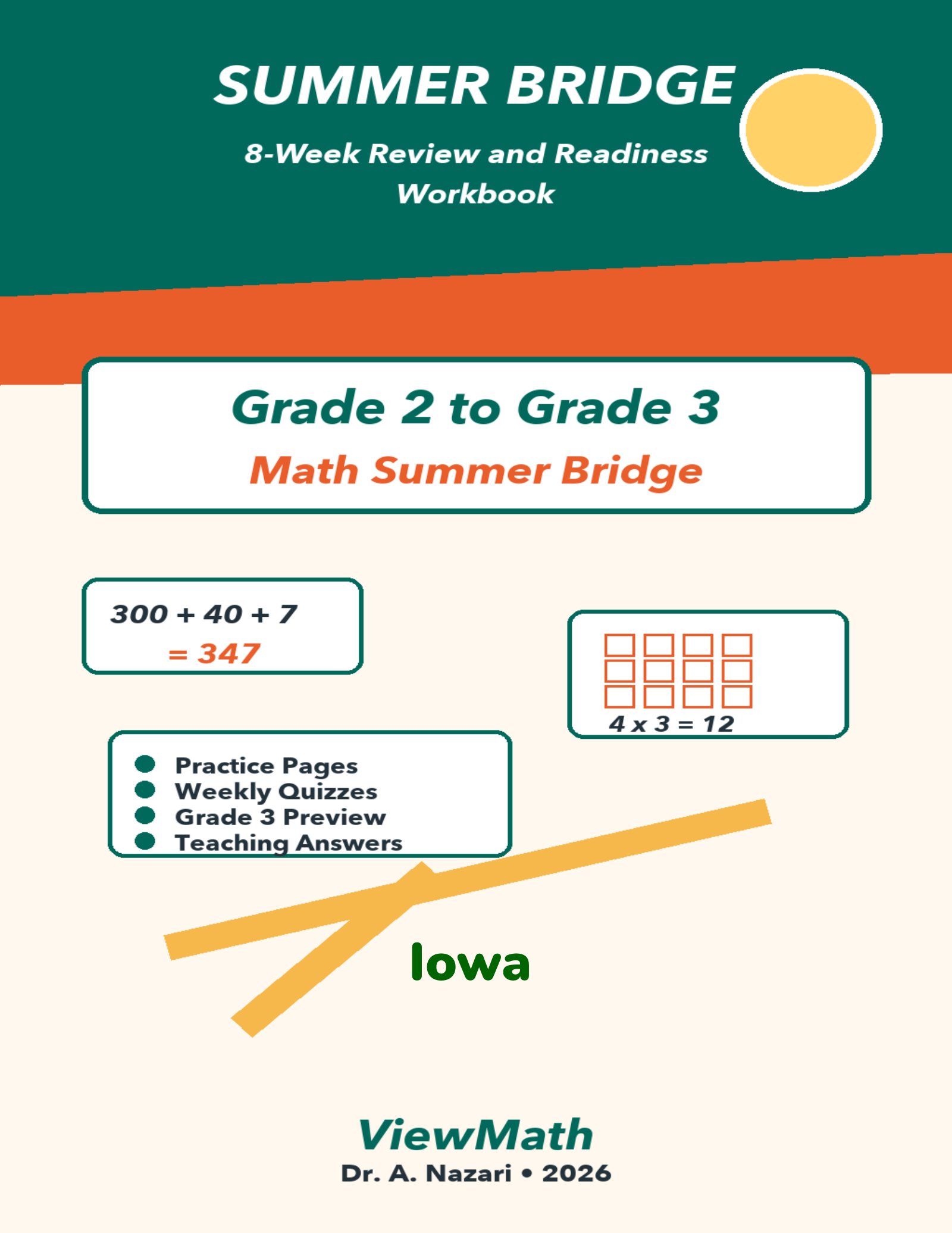Iowa Grade 2 to Grade 3 Math Summer Bridge