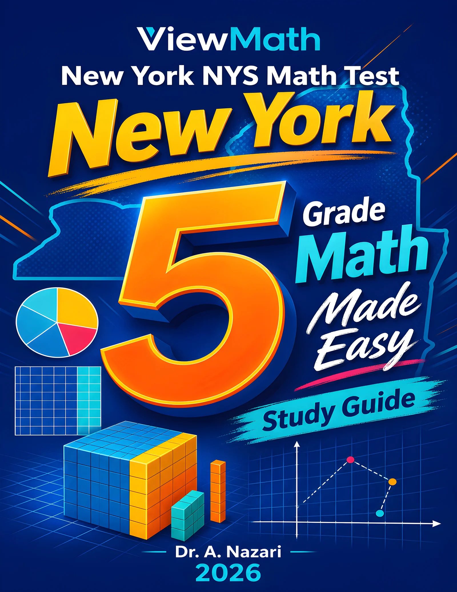 New York NYS Math Test Grade 5 Math Learn & Test Bundle: 7 Books & 25 Tests