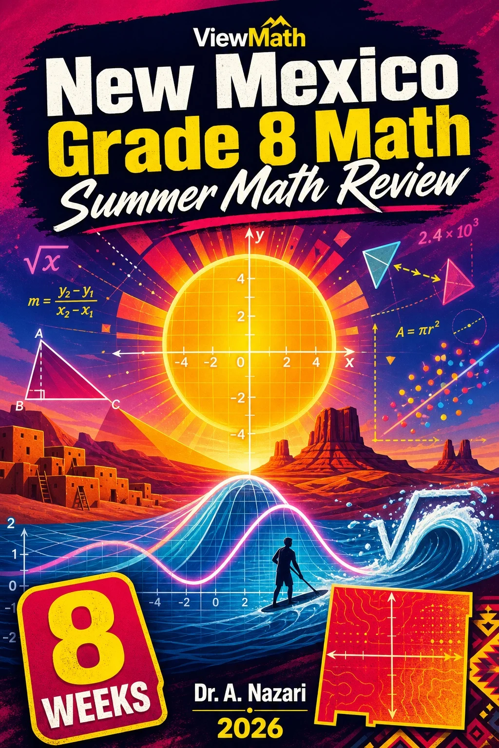 New Mexico NM-MSSA Grade 8 Math Summer Review