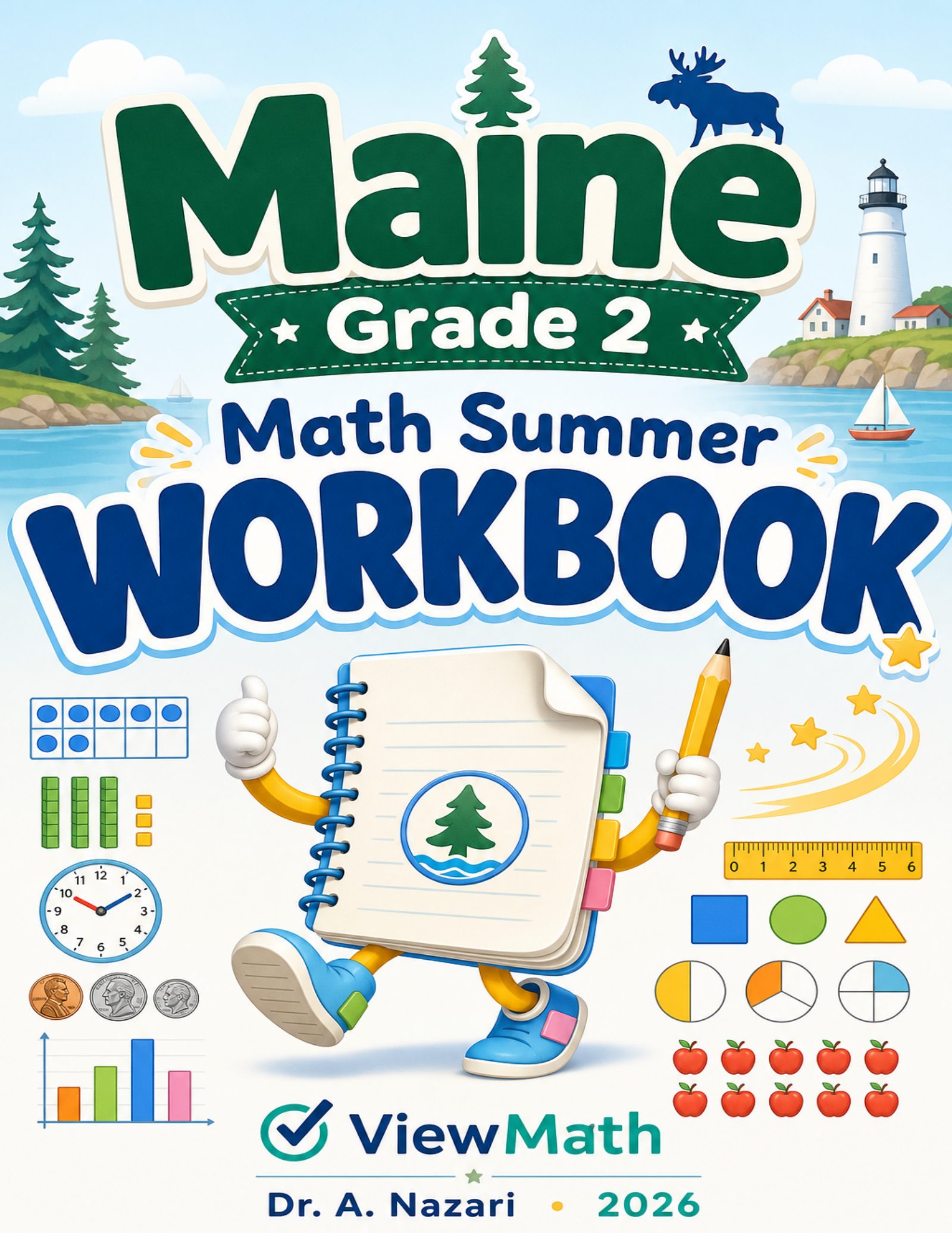 Maine Grade 2 Math Summer Workbook
