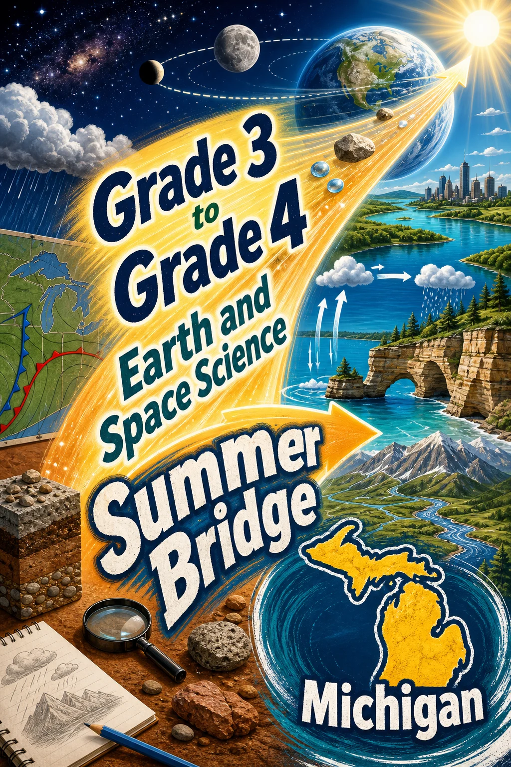 Michigan Grade 3 to Grade 4 Earth and Space Science Summer Bridge