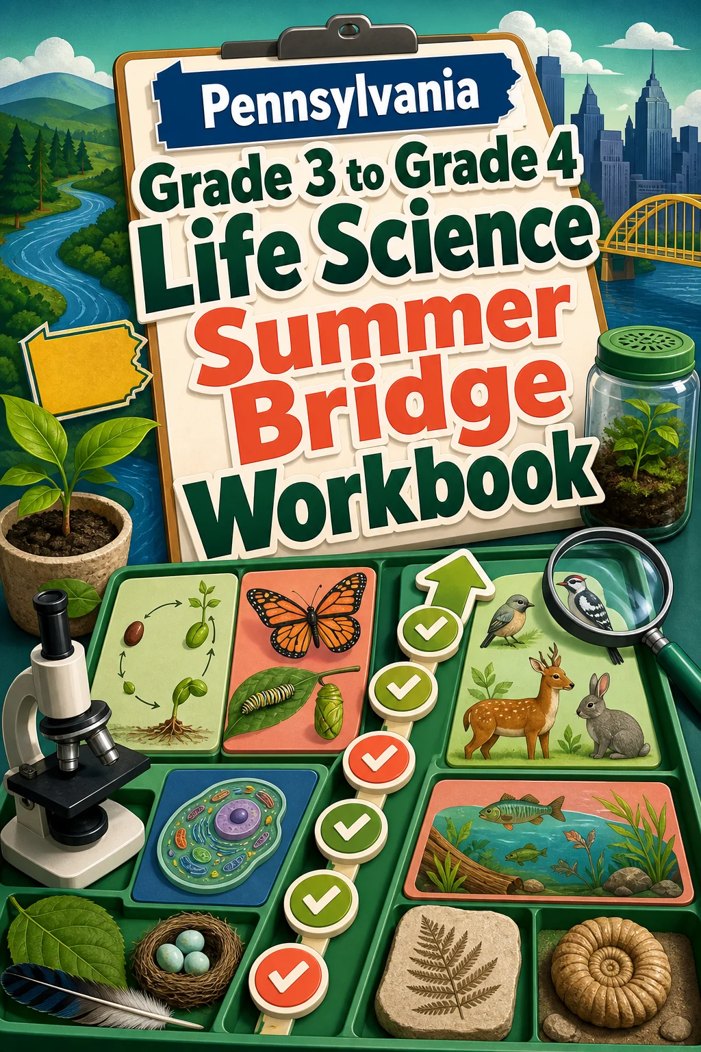 Pennsylvania Grade 3 to Grade 4 Life Science Summer Bridge Workbook