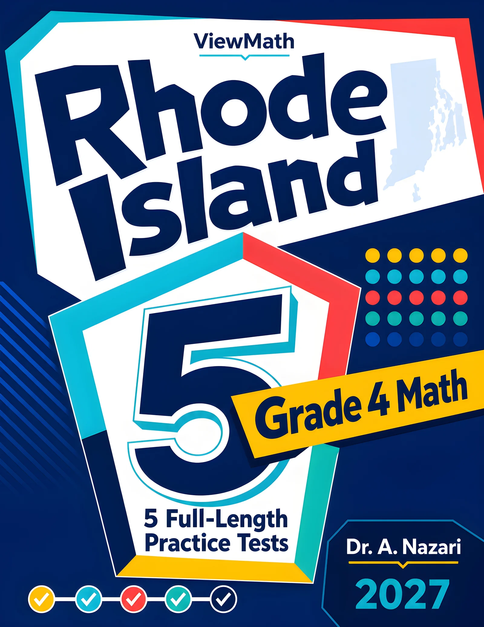 5 Full-Length Rhode Island RICAS Grade 4 Math Practice Tests