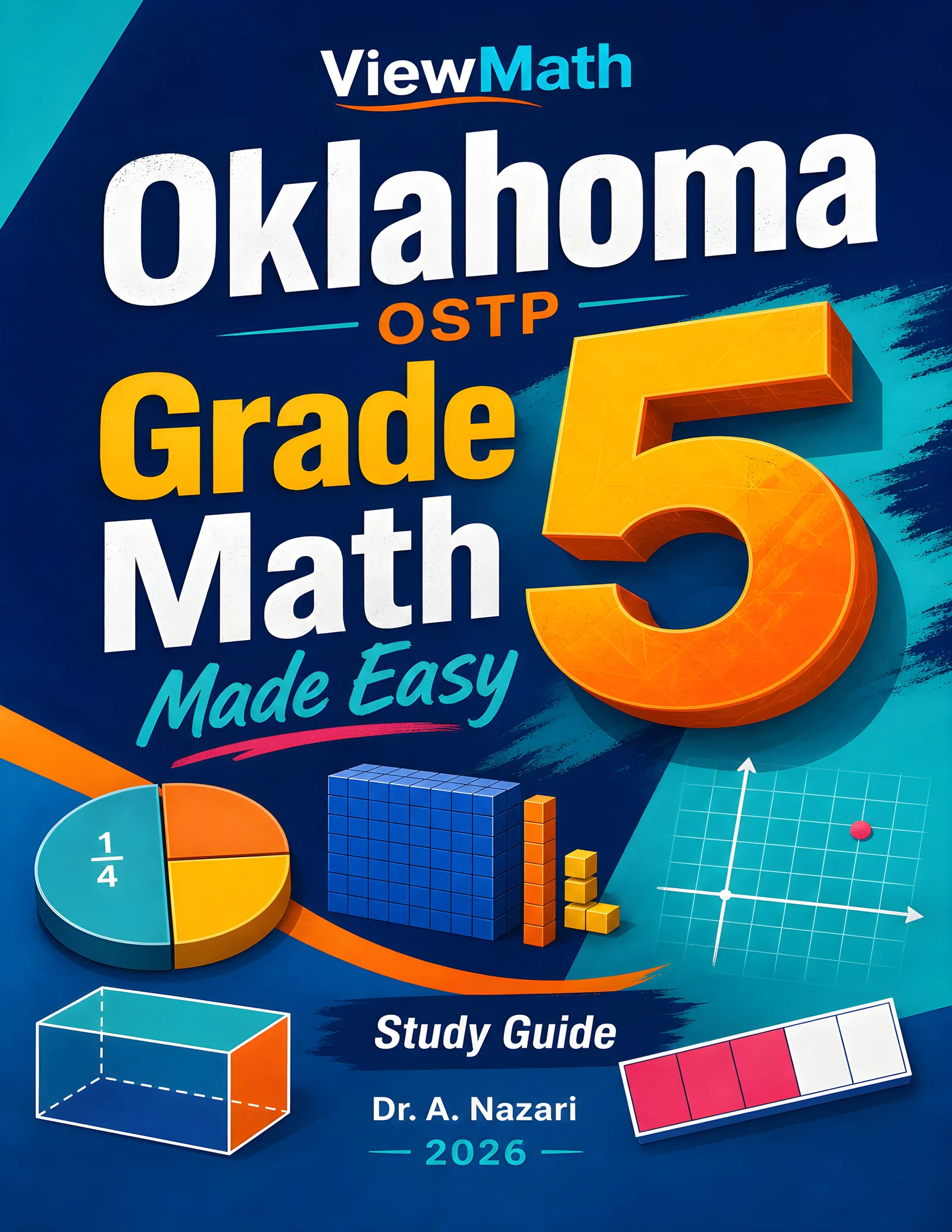 Oklahoma OSTP Grade 5 Math Learn & Test Bundle: 3 Guides, Workbook & 25 Tests