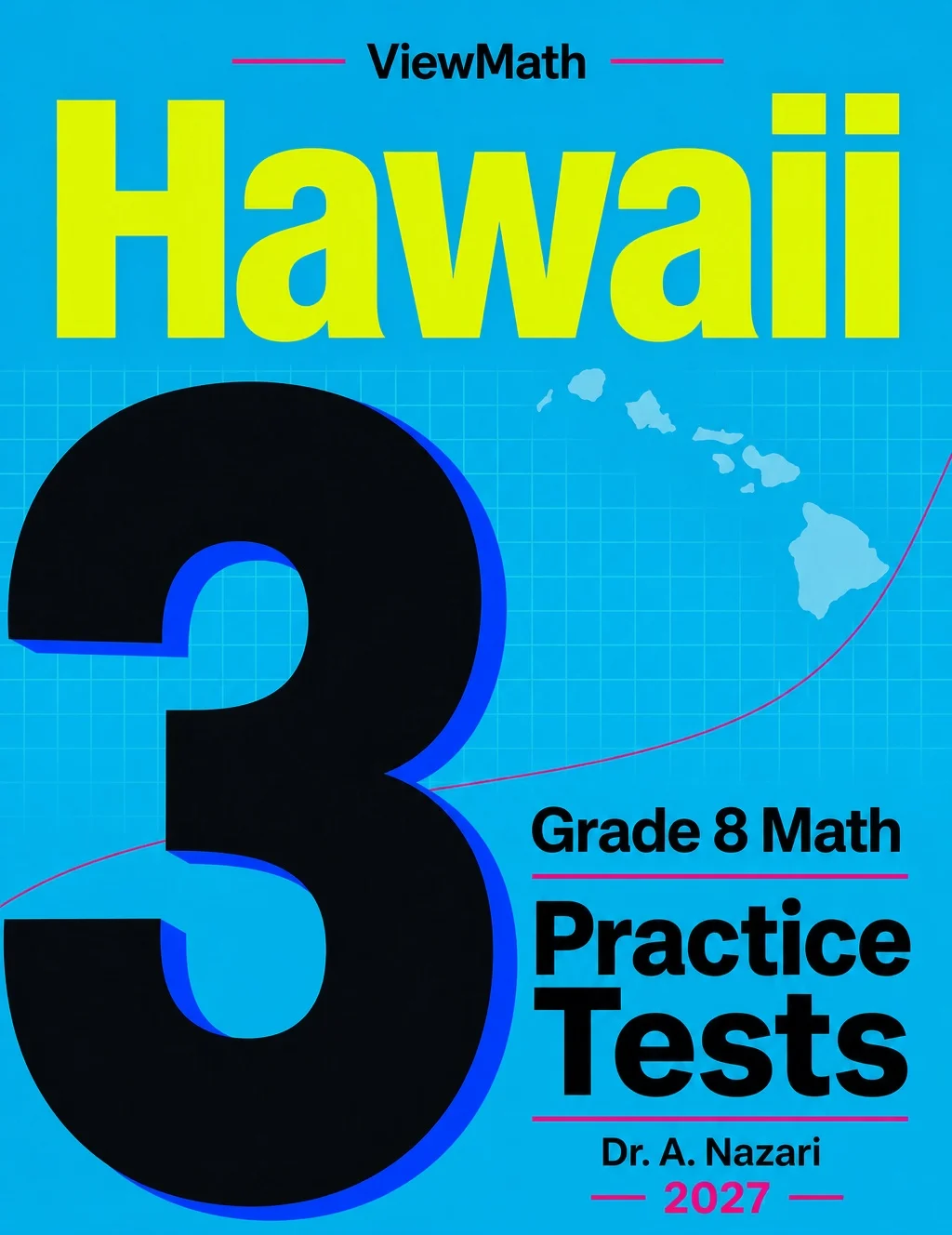Hawaii SBA Grade 8 Math Practice Tests Bundle: 25 Unique Full-Length Tests
