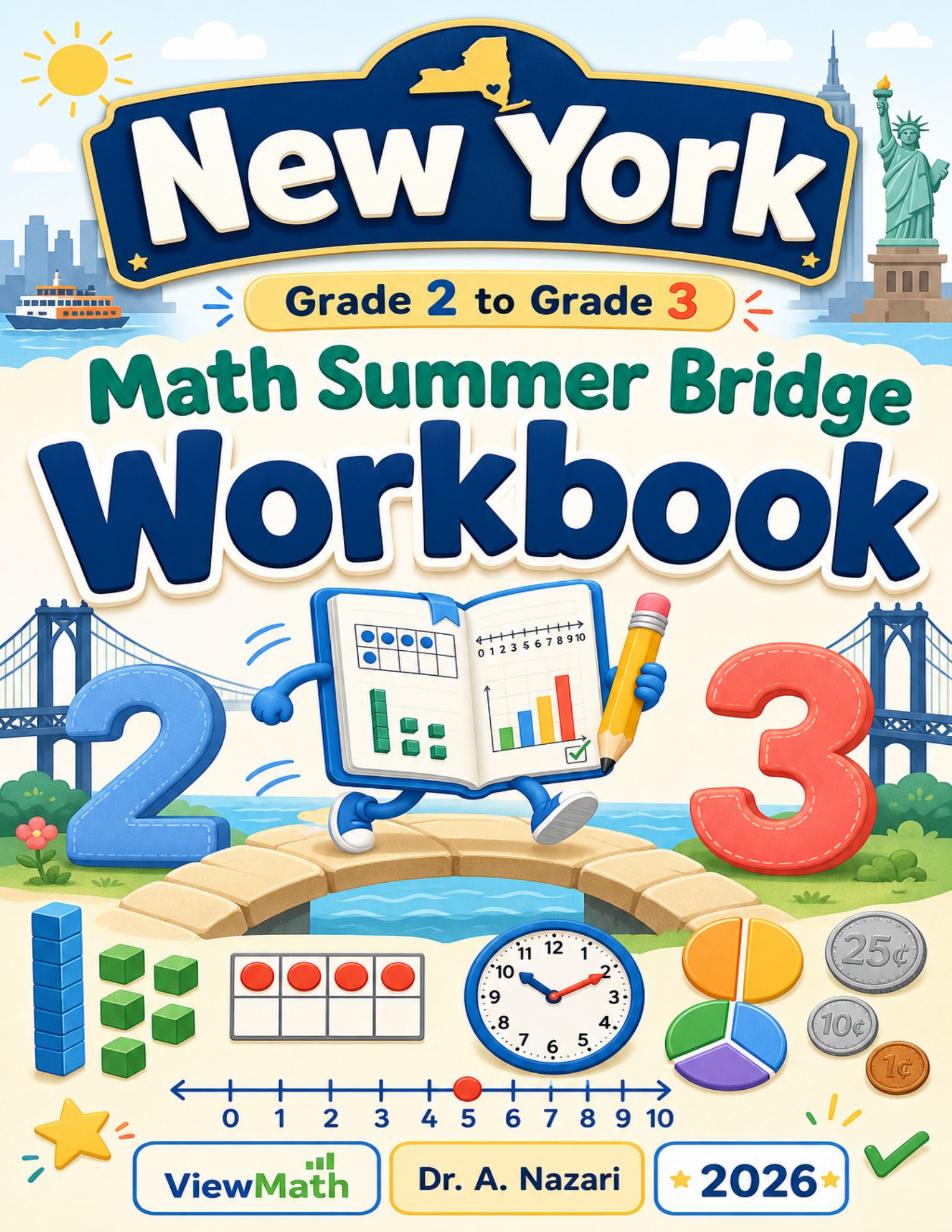 New York Grade 2 to Grade 3 Math Summer Bridge Workbook