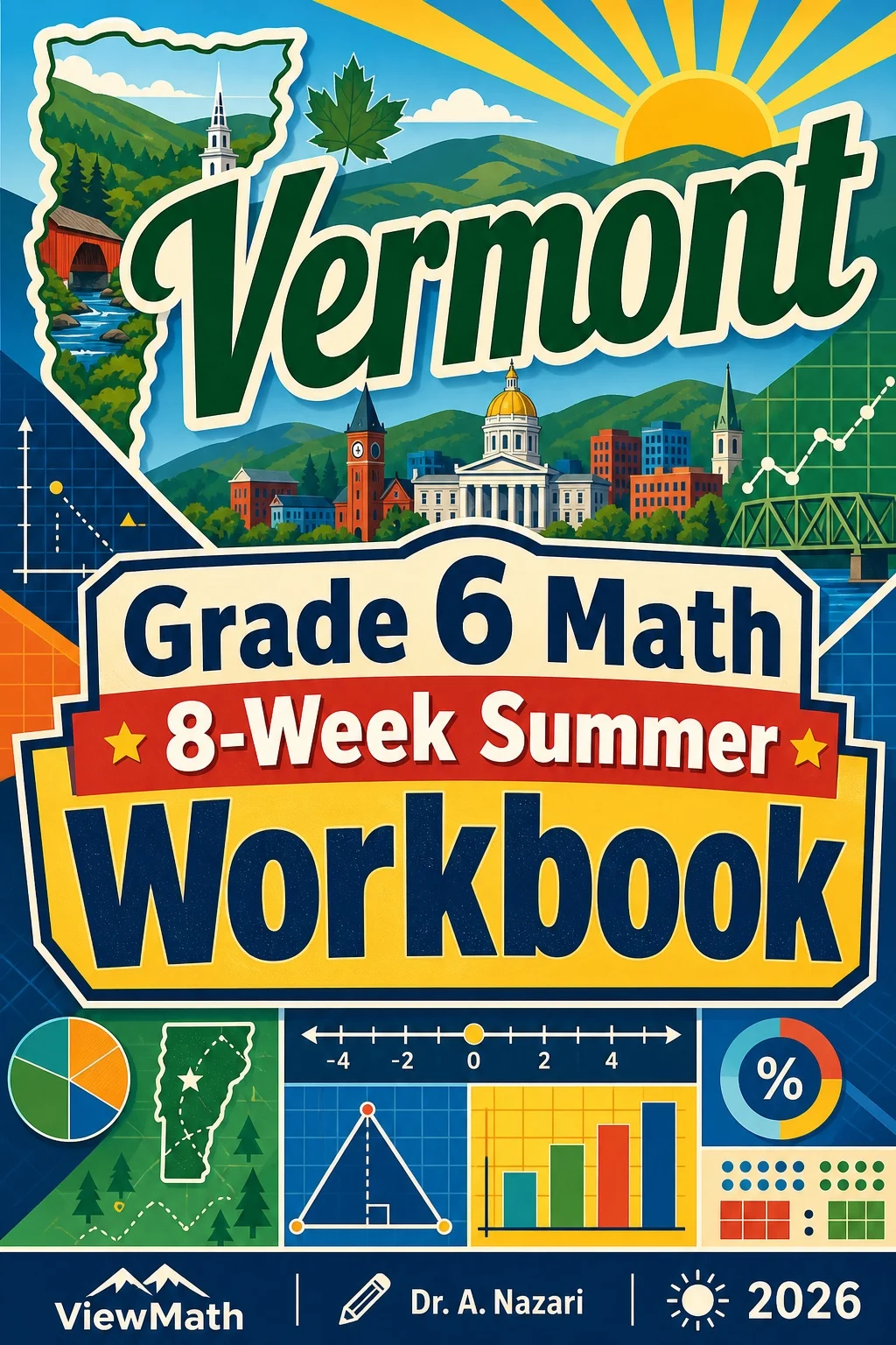 Vermont SBAC Grade 6 Math Summer Review Workbook