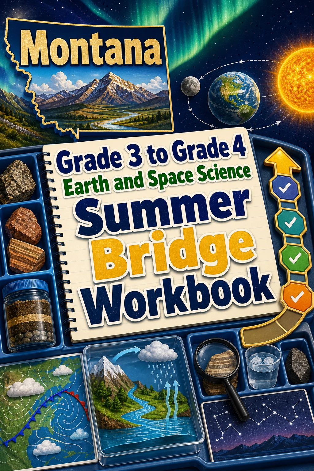 Montana Grade 3 to Grade 4 Earth and Space Science Summer Bridge Workbook