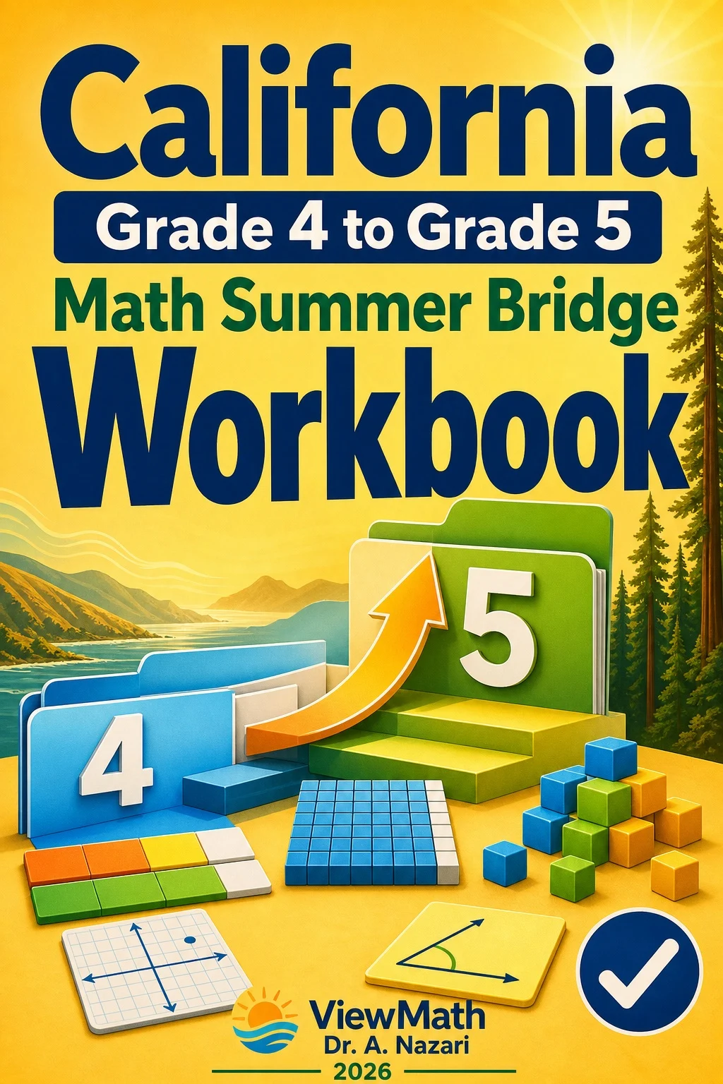 California CAASPP Grade 4 Math Summer Bridge Workbook