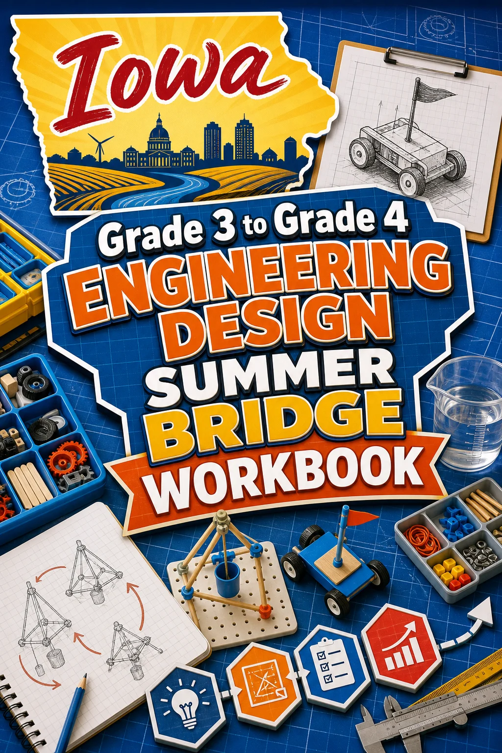 Iowa Grade 3 to Grade 4 Engineering Design Summer Bridge Workbook