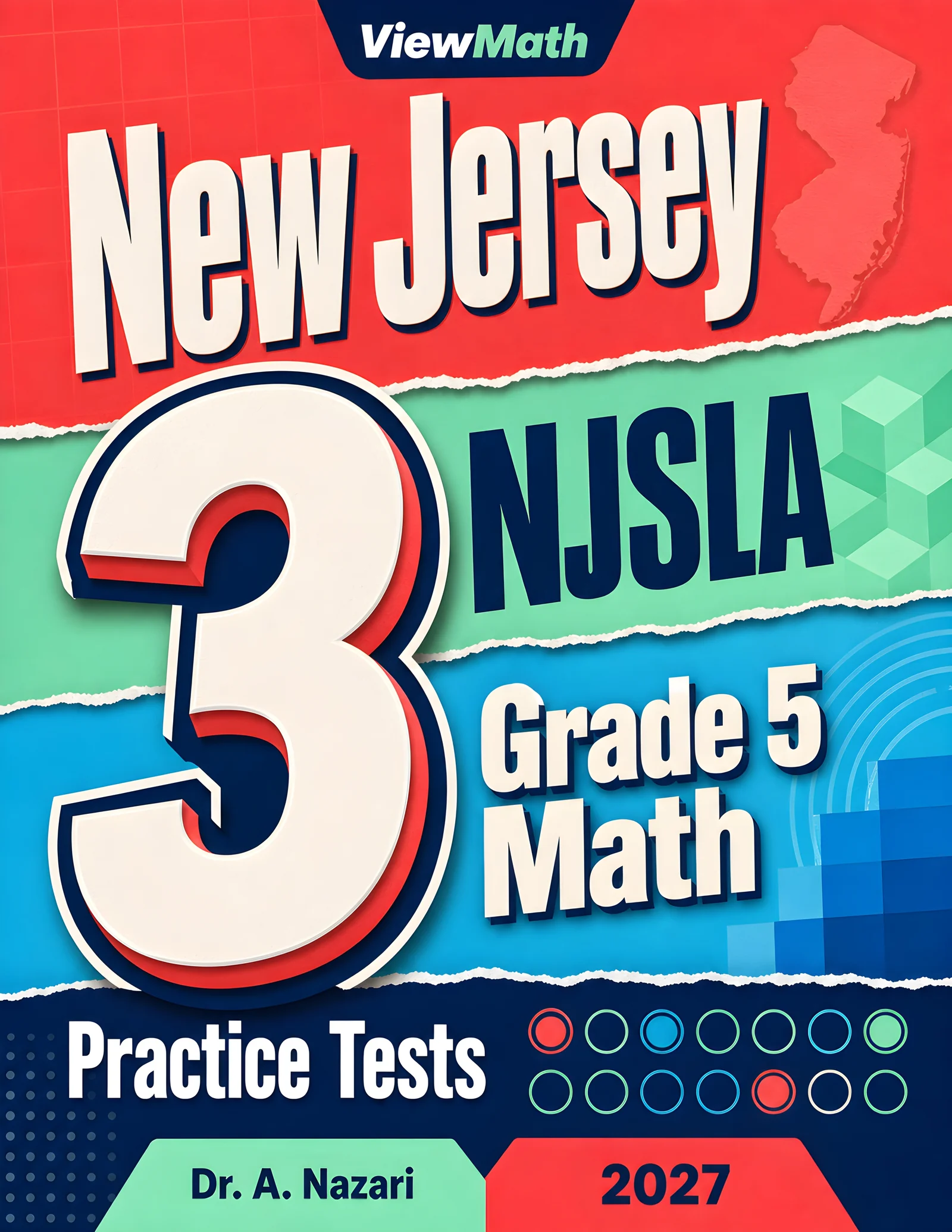 New Jersey NJSLA Grade 5 Math Practice Tests Bundle: 25 Unique Full-Length Tests