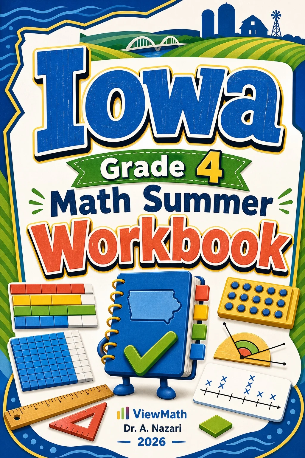 Iowa ISASP Grade 4 Math Summer Review Workbook