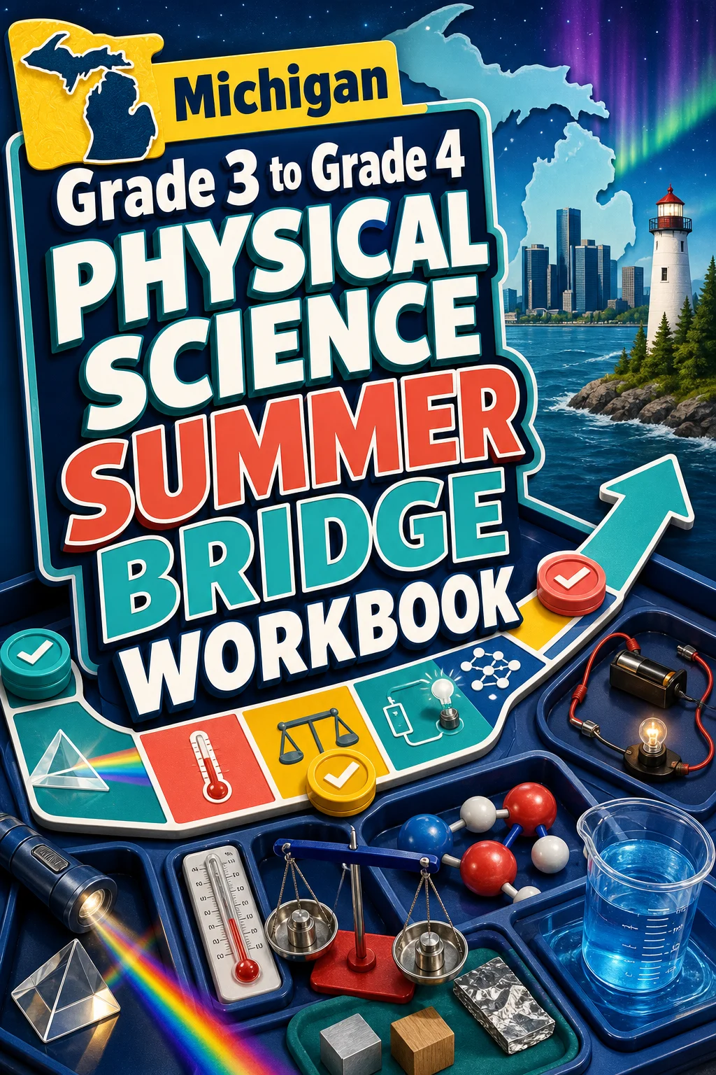 Michigan Grade 3 to Grade 4 Physical Science Summer Bridge Workbook