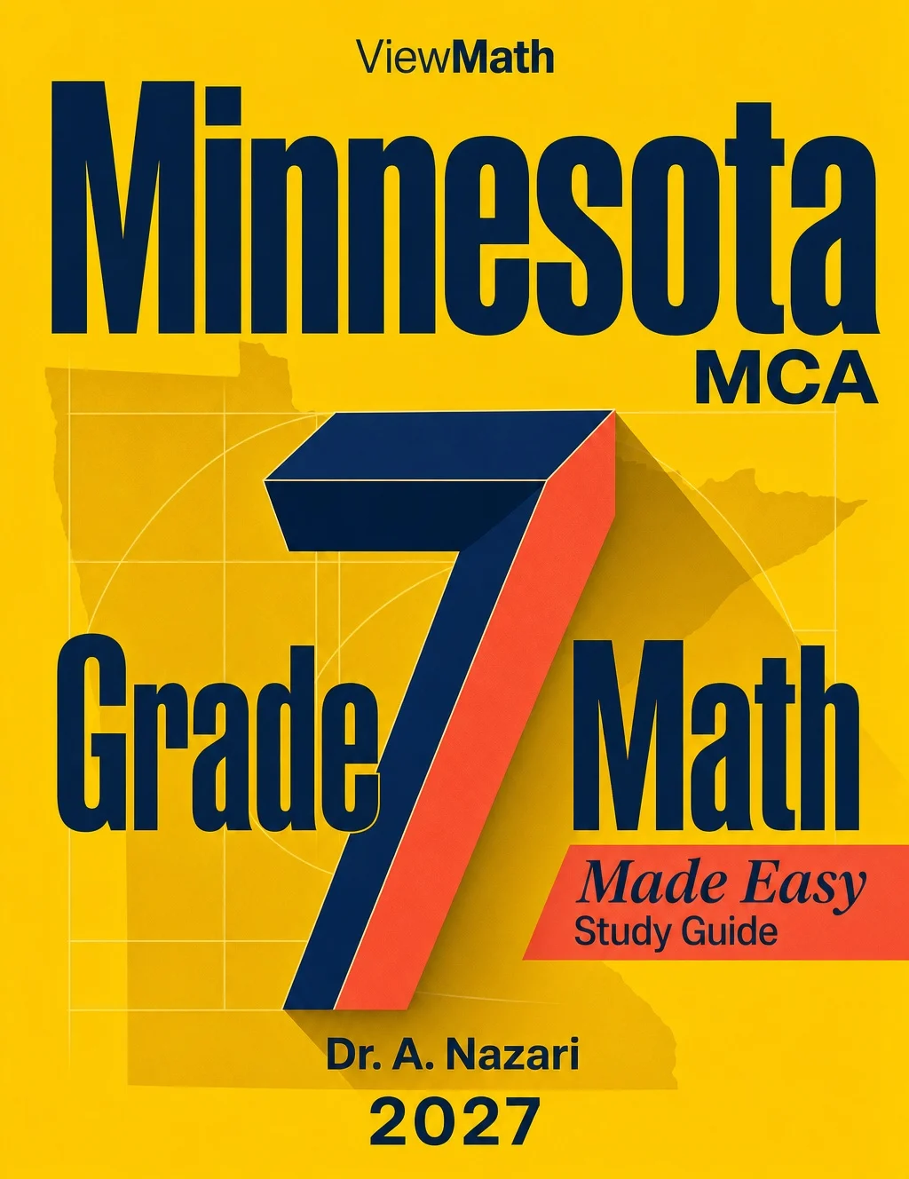Minnesota MCA Grade 7 Math Learn & Test Bundle: 3 Guides, Workbook & 25 Tests