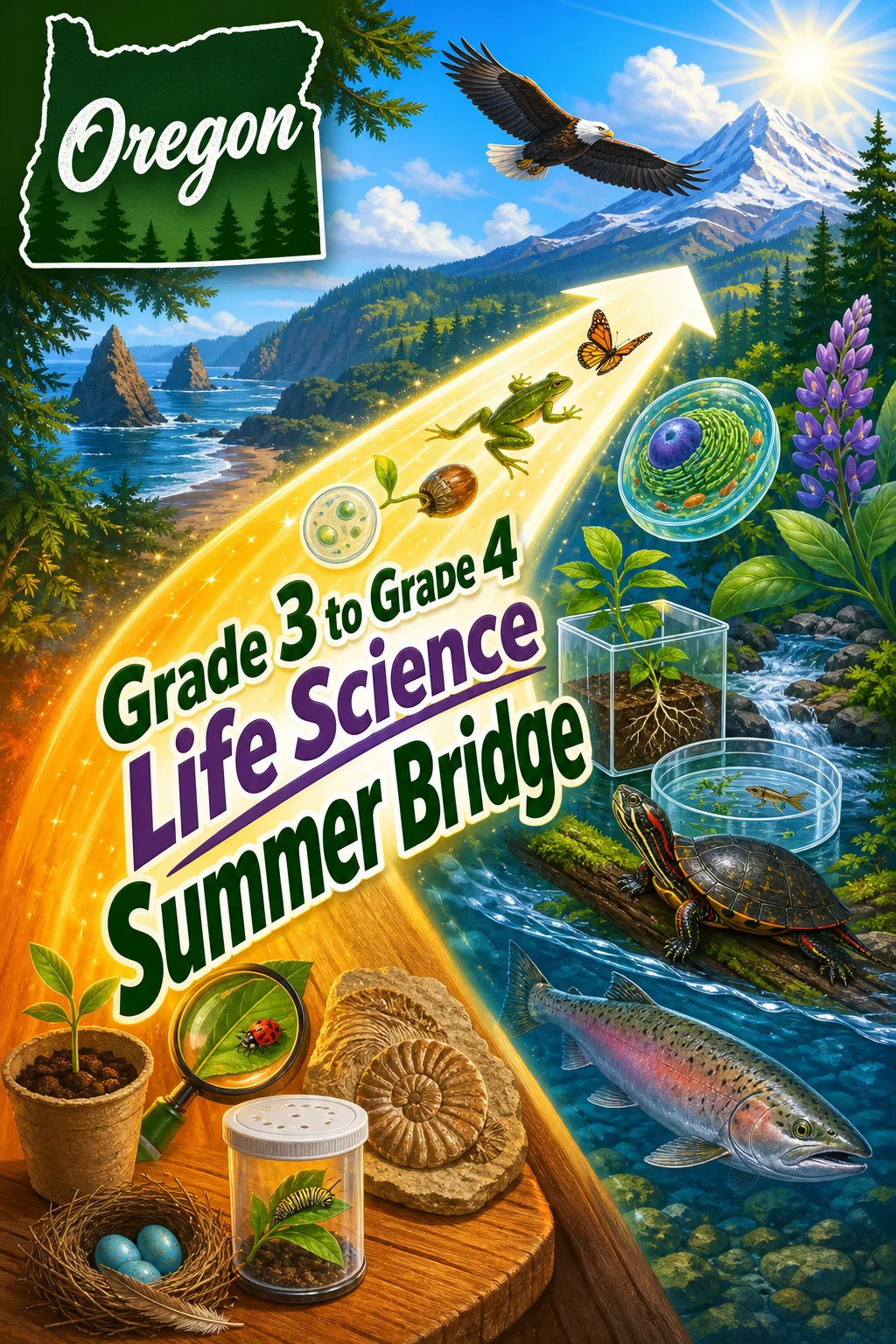 Oregon Grade 3 to Grade 4 Life Science Summer Bridge
