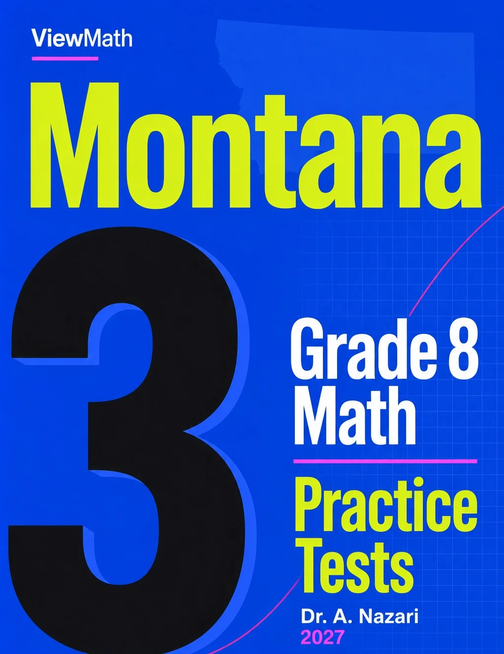 Montana MontCAS Grade 8 Math Practice Tests Bundle: 25 Unique Full-Length Tests