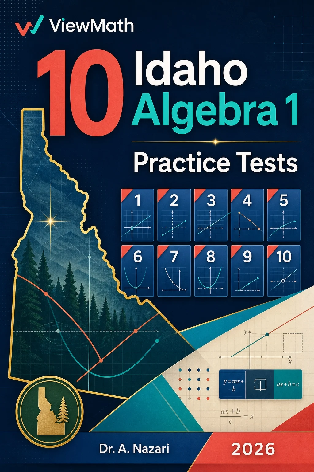 10 Idaho ISAT Algebra 1 Math Practice Tests
