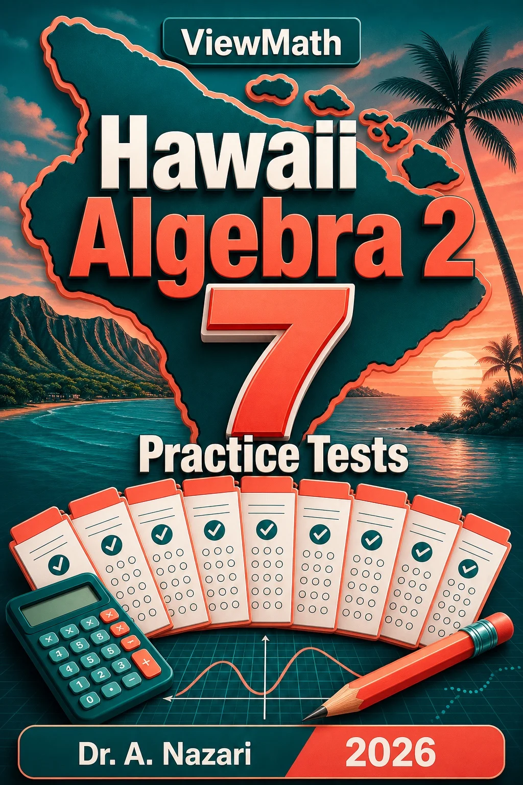 7 Full-Length Hawaii Algebra 2 Practice Tests