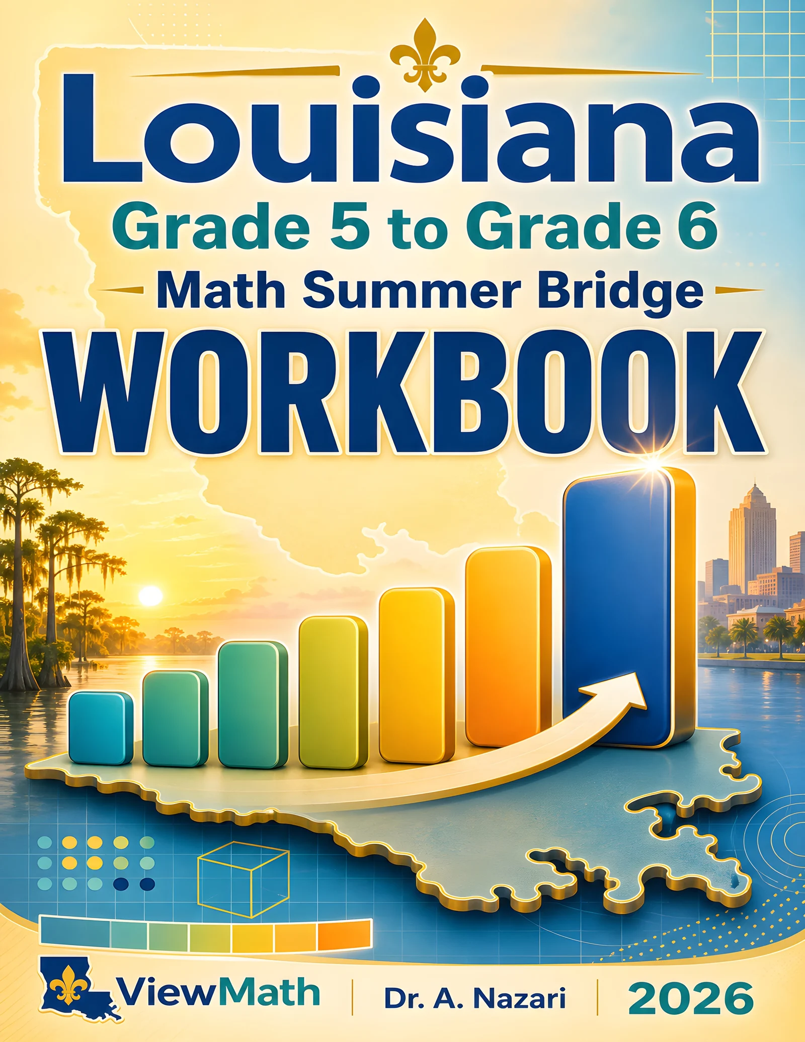 Louisiana LEAP 2025 Grade 5 Math Summer Bridge Workbook
