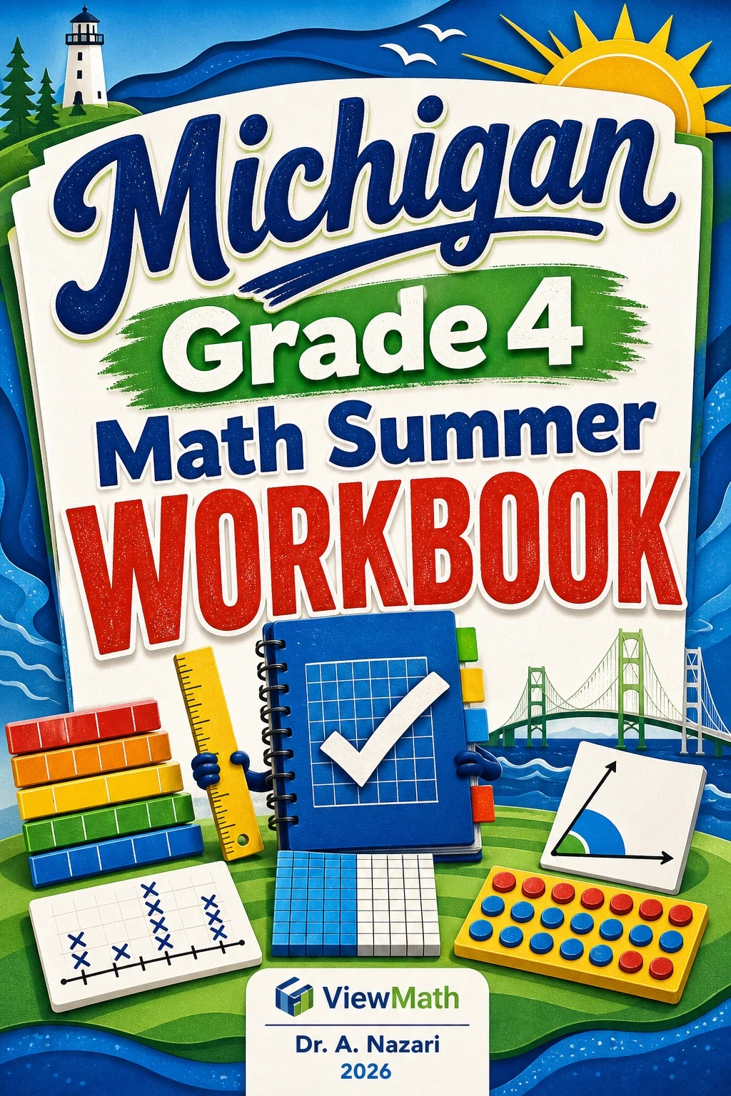Michigan M-STEP Grade 4 Math Summer Review Workbook