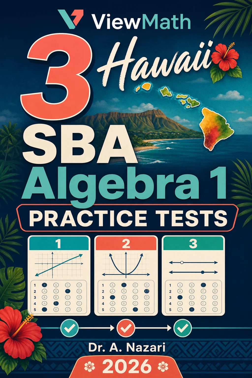 3 Hawaii SBA Algebra 1 Math Practice Tests