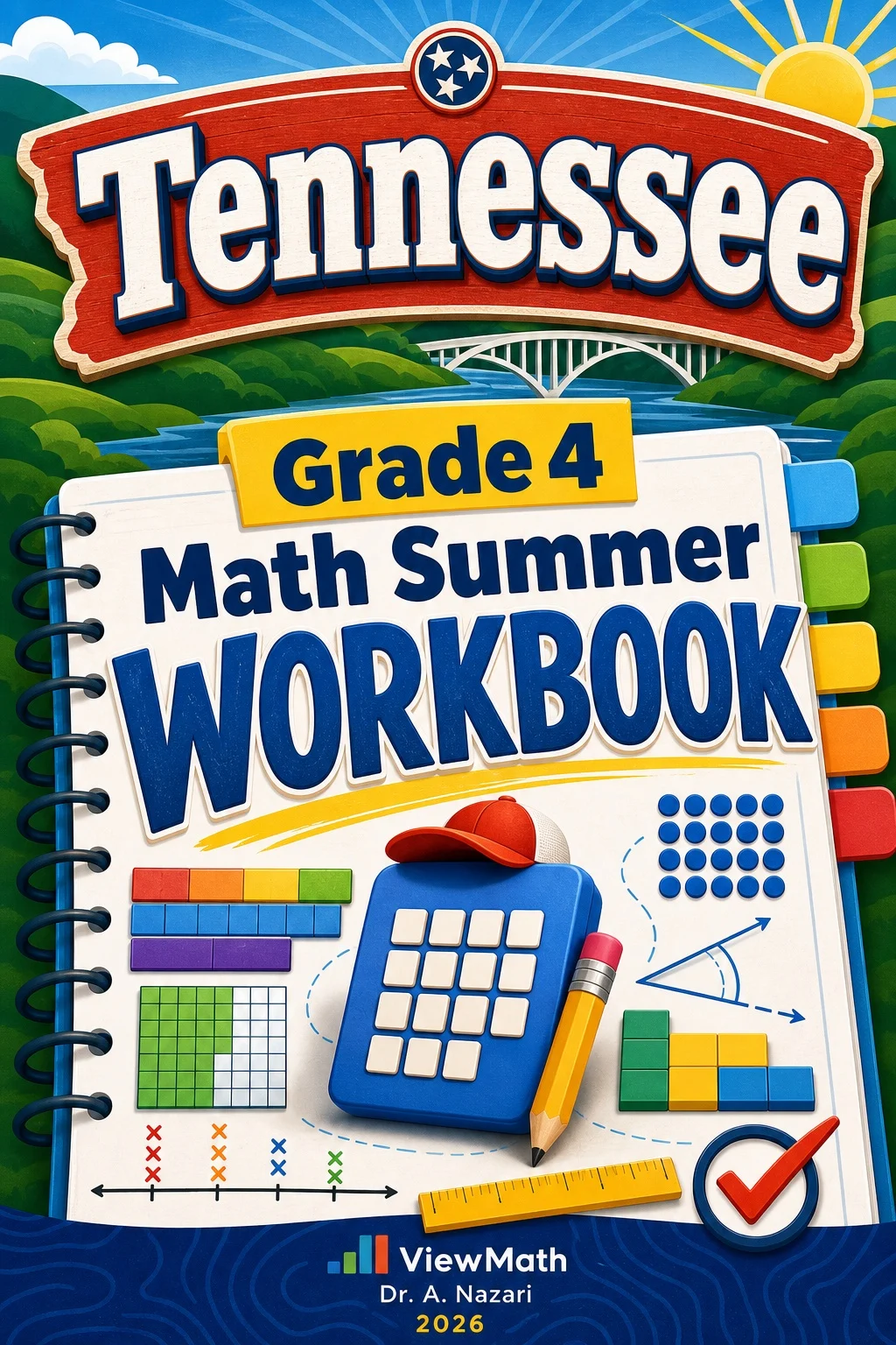 Tennessee TCAP Grade 4 Math Summer Review Workbook