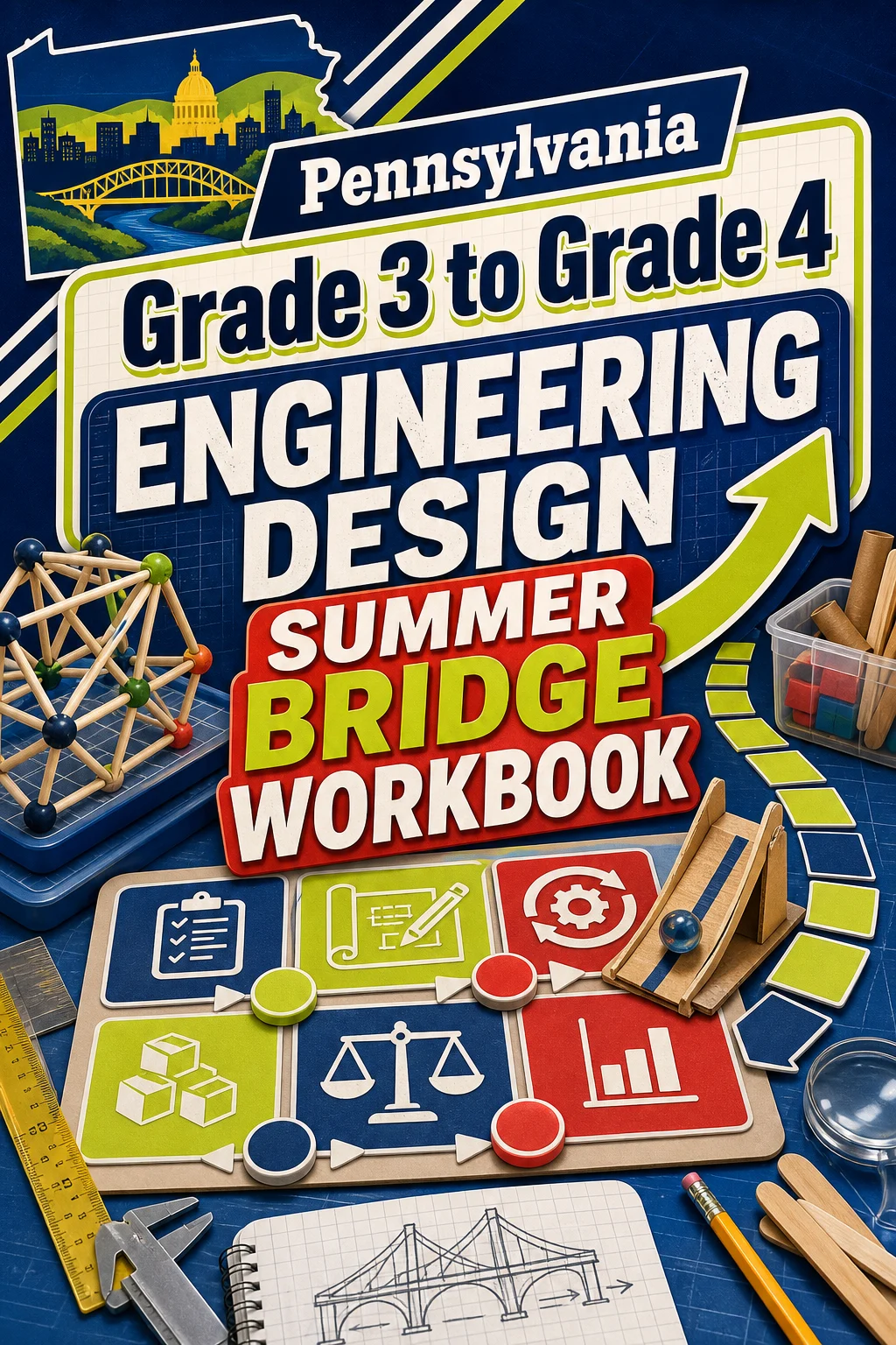 Pennsylvania Grade 3 to Grade 4 Engineering Design Summer Bridge Workbook
