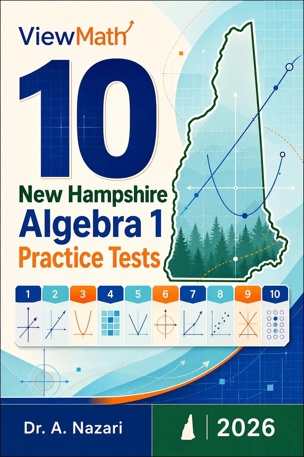 10 New Hampshire NH SAS Algebra 1 Math Practice Tests