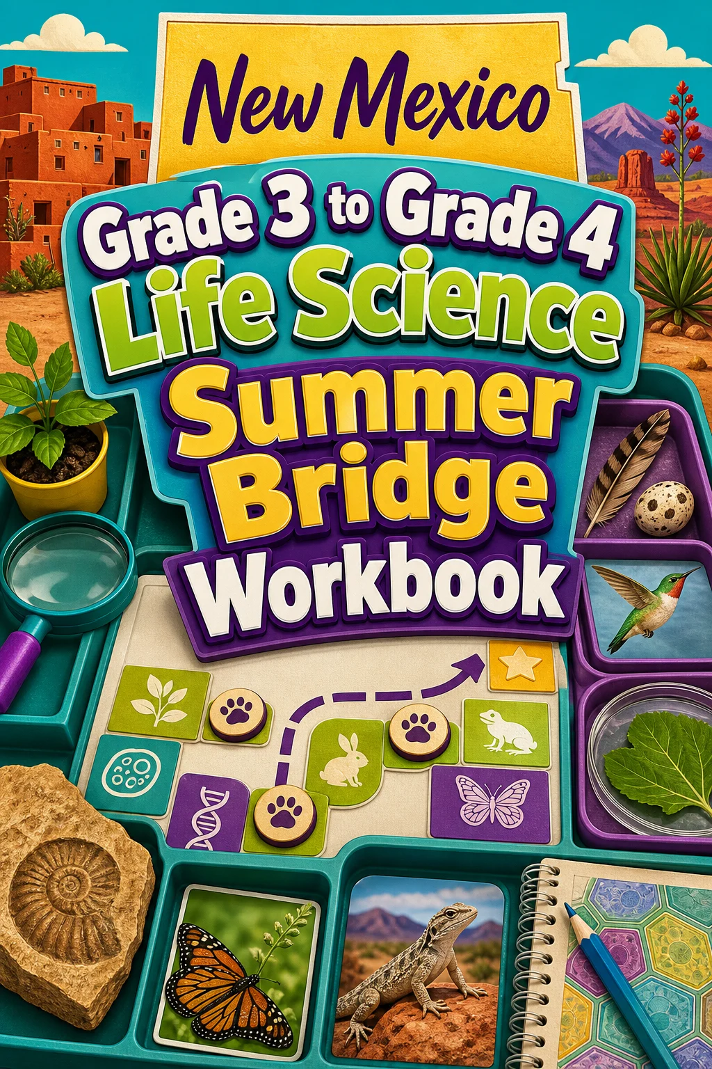 New Mexico Grade 3 to Grade 4 Life Science Summer Bridge Workbook