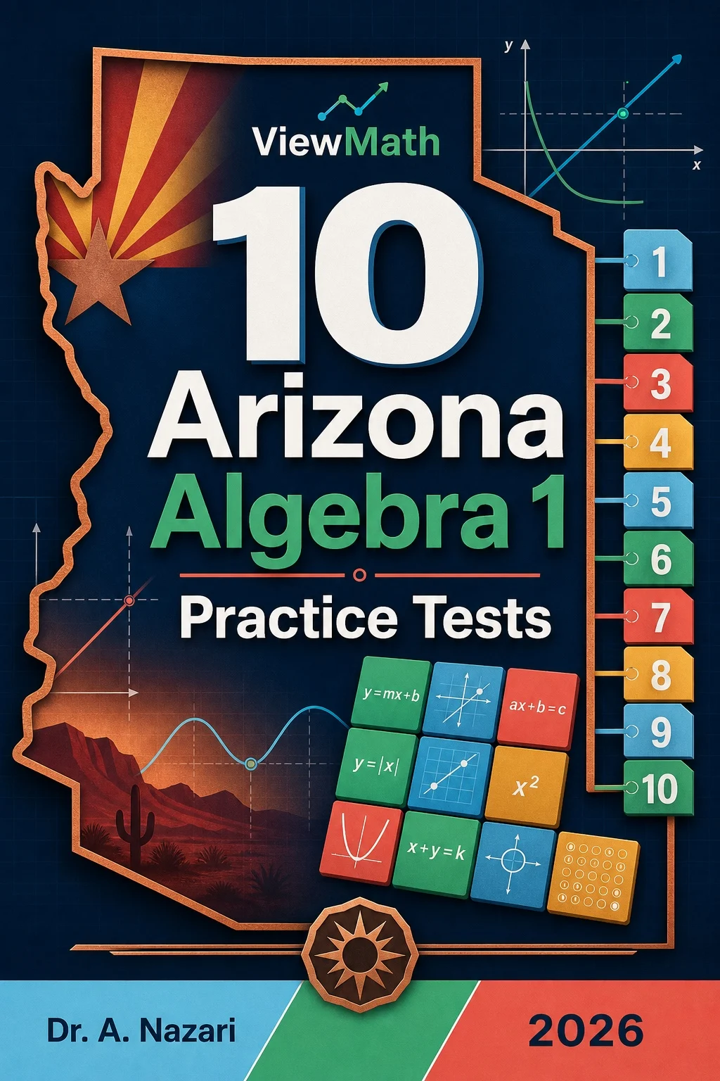 10 Arizona AASA Algebra 1 Math Practice Tests