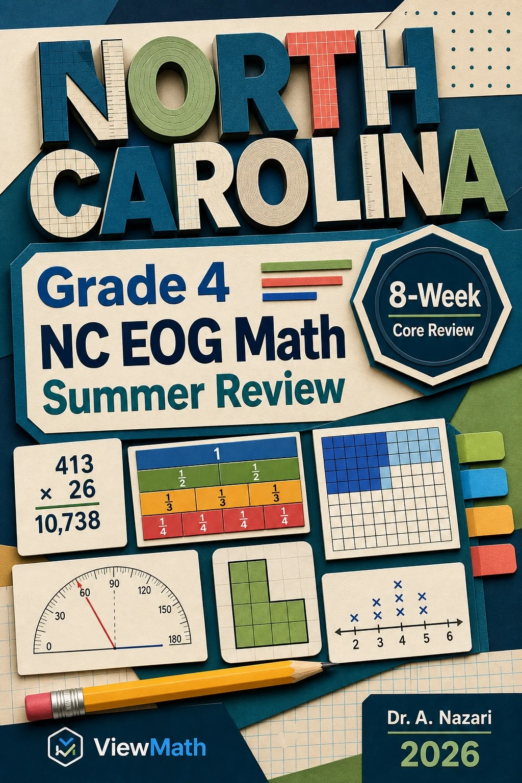 North Carolina NC EOG Grade 4 Math Summer Review